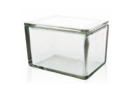 Cuba De Vidro Com Tampa Sem Berço